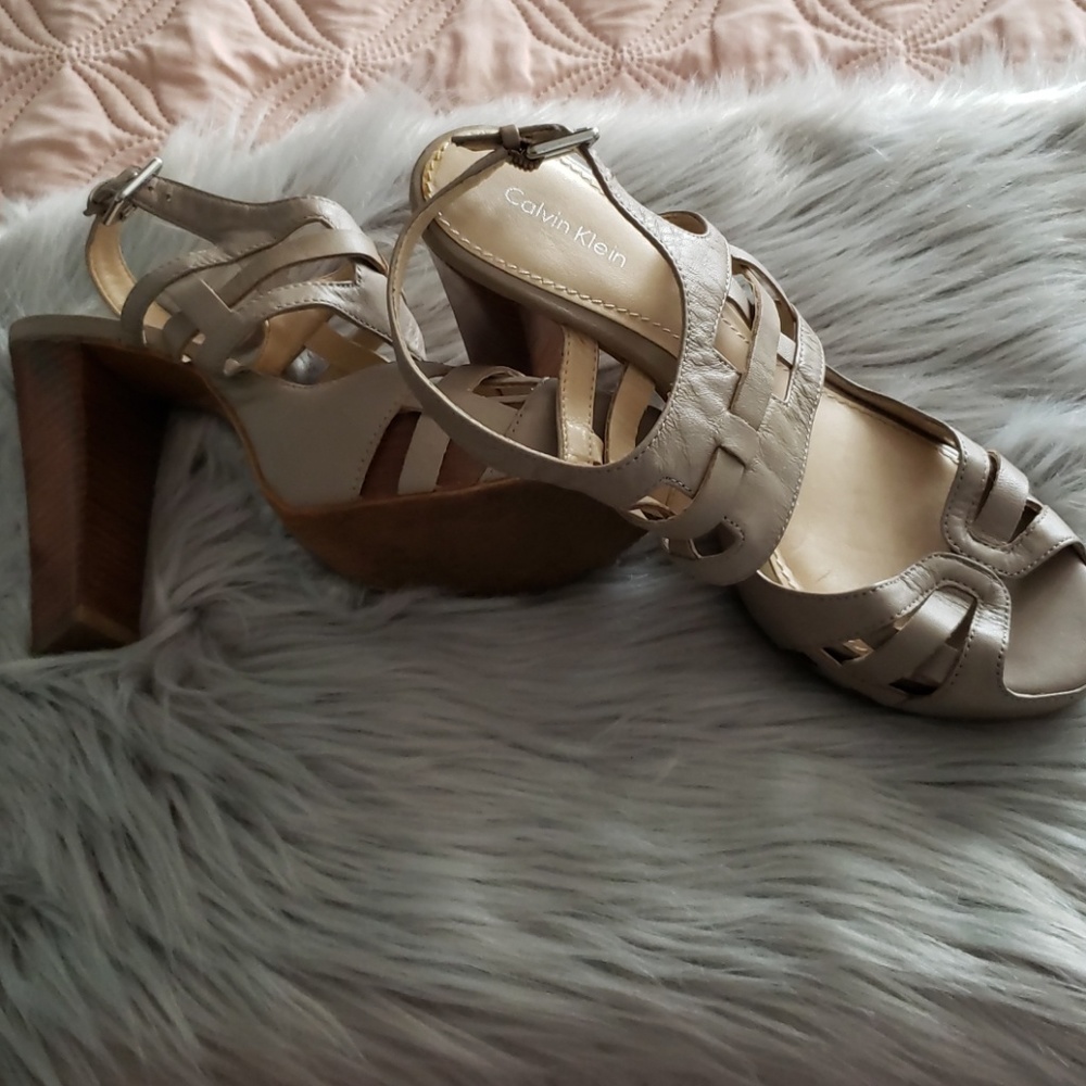 Calvin Klein platform sandals